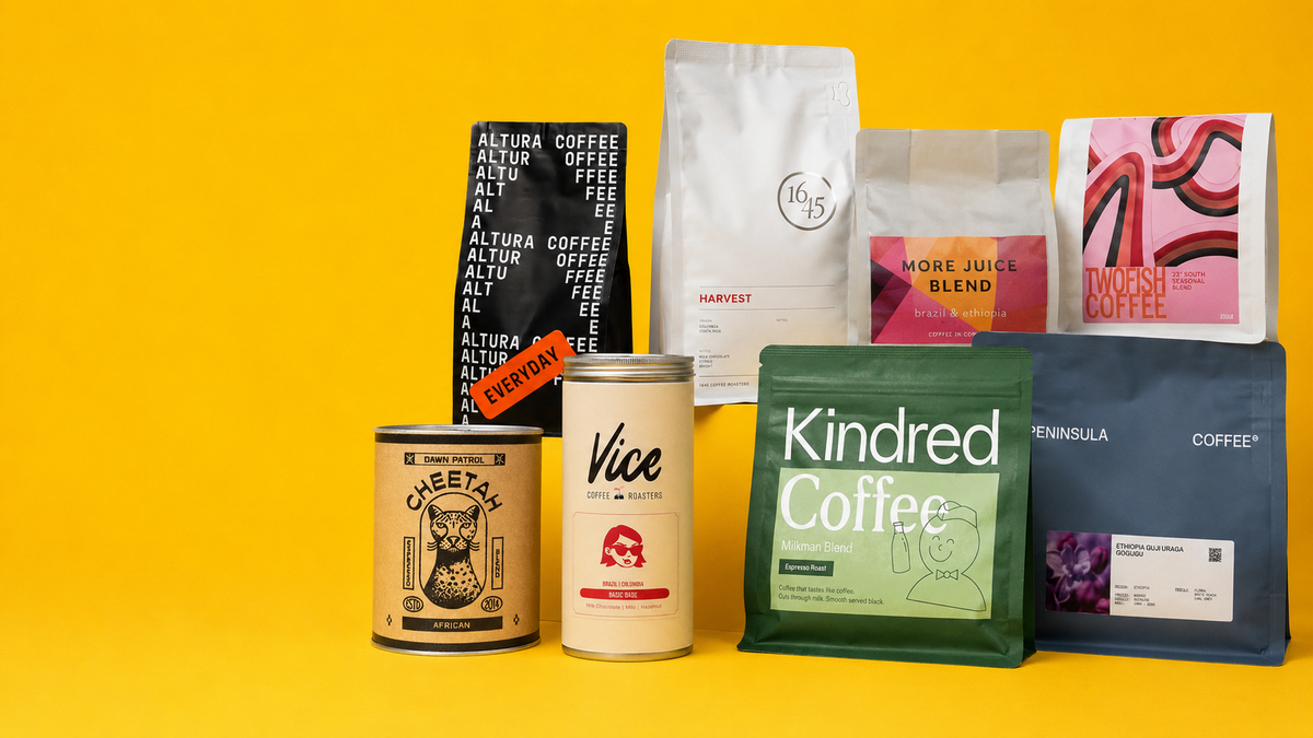 Coffee bags from the Adelaide roasters in the rotation