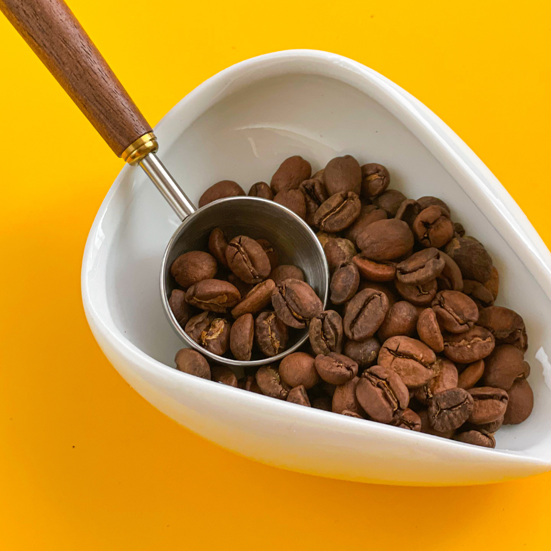 Porcelain Coffee Bean Dosing Tray &  Scoop Bundle