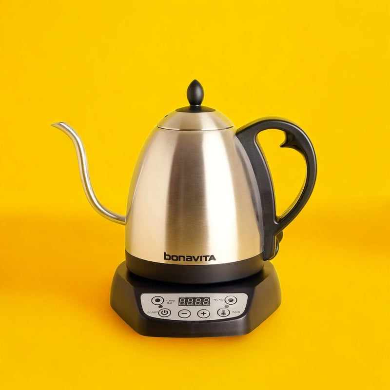 Bonavita variable temperature gooseneck kettle 1L, precise pour for pour-over coffee