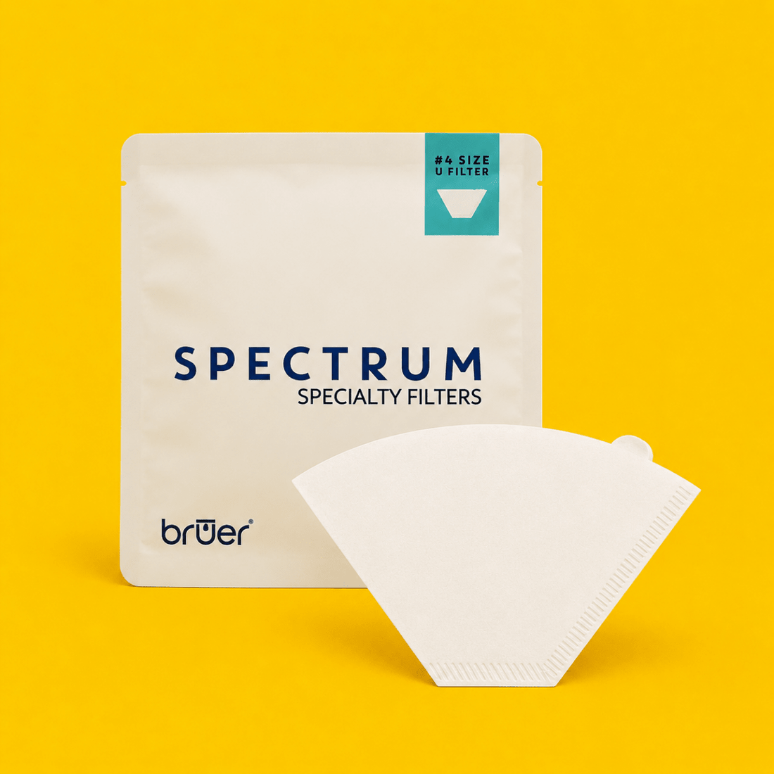 Bruer Spectrum U Shape Filter Papers 4 – 100pk - Accessories - AllwaysCoffee