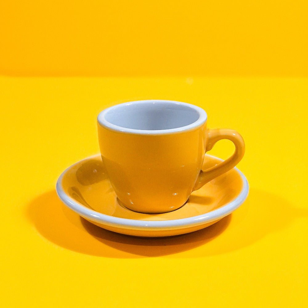 Happy Espresso Cup & Saucer - AllwaysCoffee