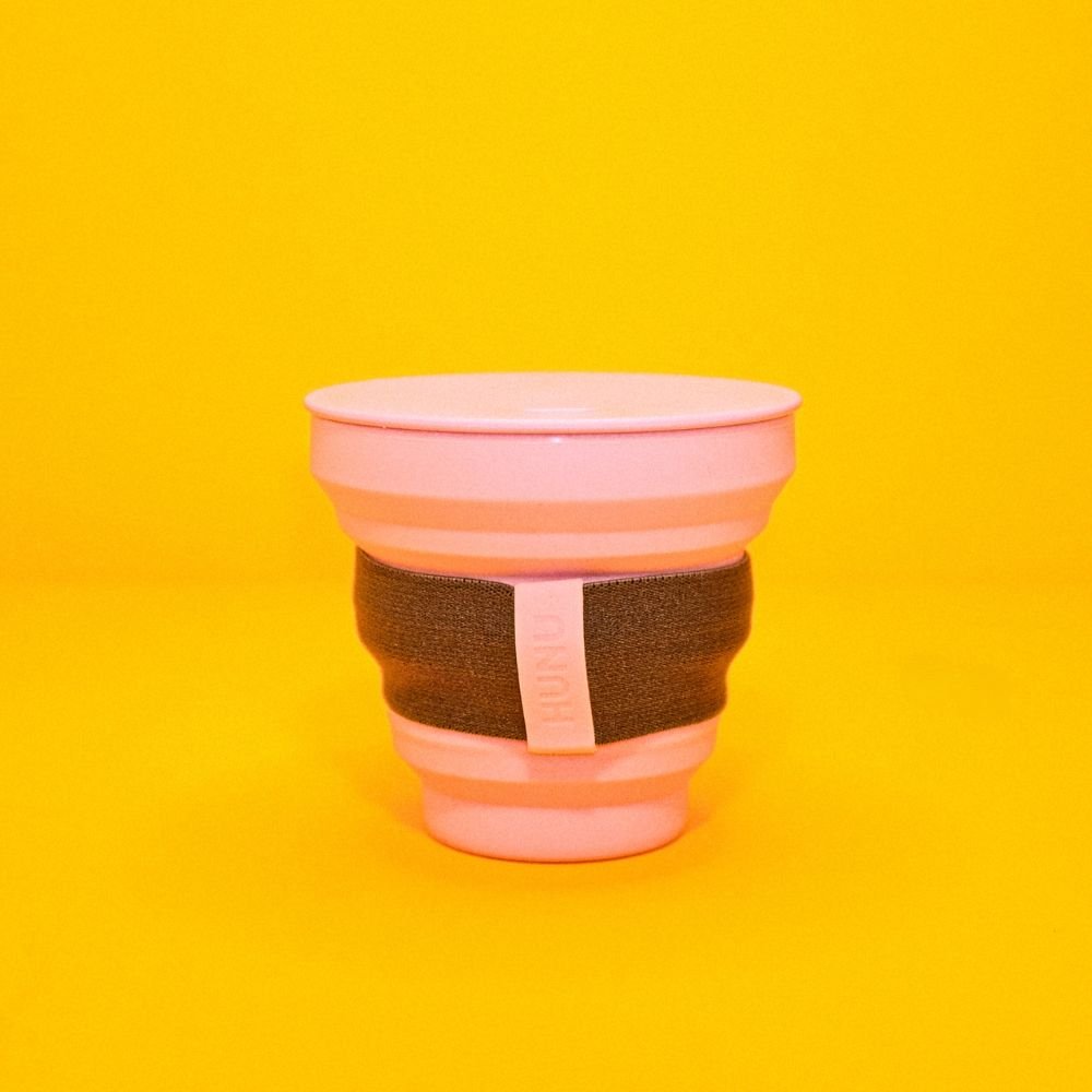 Hunu Reusable Flat Pack Cup 265ml - AllwaysCoffee