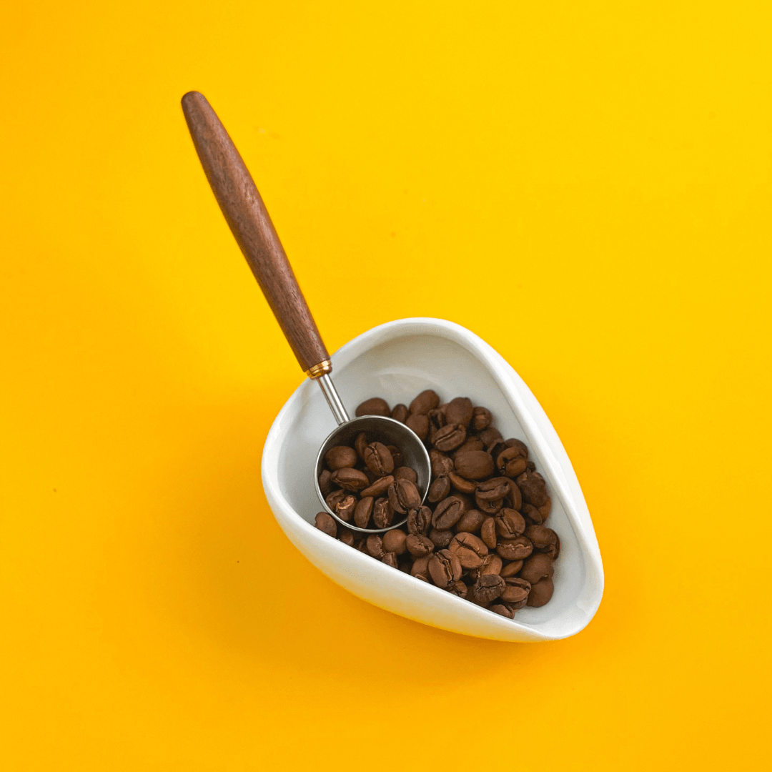 Porcelain Coffee Bean Dosing Tray & Scoop Bundle - Coffee Tools - AllwaysCoffee